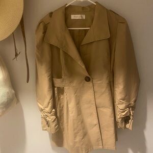 Tan Trench Coat Lightweight Casual